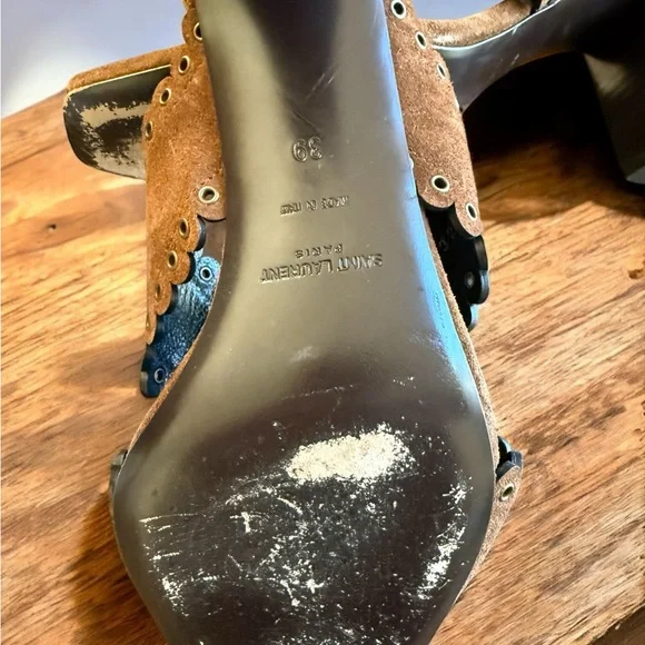 Saint Laurent suede Loulou mules - Picture 5 of 5